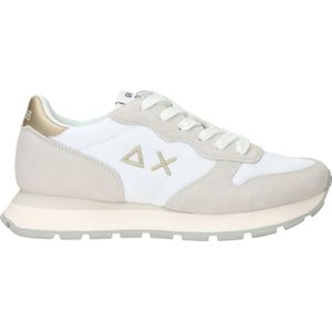SUN68 - Ally Gold Silver - Sneakers - Wit - Glitter - Uitneembaar Voetbed