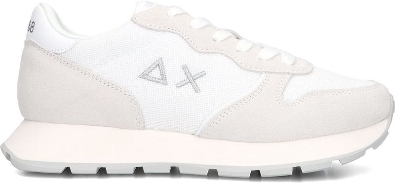 Sun68 Ally Glitter Sneakers - Dames - Wit - Glitterdetails - Rubberen Zool