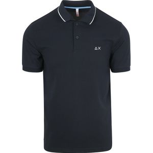 Sun68 Poloshirt Small Stripe Collar Navy  - Größe 3XL