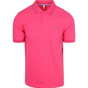 Sun68 Poloshirt Small Stripe Collar Lichtroze - Maat XXL - Heren