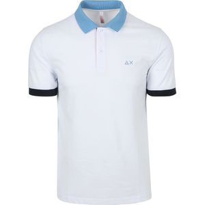 Sun68 Poloshirt Color Way Wit - Maat L - Heren