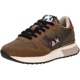 Sun68 - Stargirl - Sneakers - Donkerbruin - Glitter logo - Laag