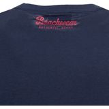 T-shirt - Blauw - Katoen - Korte Mouwen - Ronde Hals - Regular Fit