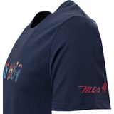 T-shirt - Blauw - Katoen - Korte Mouwen - Ronde Hals - Regular Fit