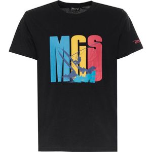 MCS - Windsurfing Style Graphic Tee - T-shirt - Zwart - Katoen