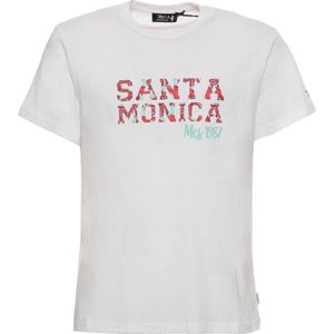 T-shirt - Wit - Katoen - Met Logo Detail