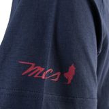 Mcs - Katoenen T-shirt - Blauw - Grafische Print - Ronde Hals