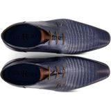 Giorgio nette schoenen blauw met print leer