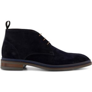 Giorgio nette schoenen donkerblauw effen leer suede look