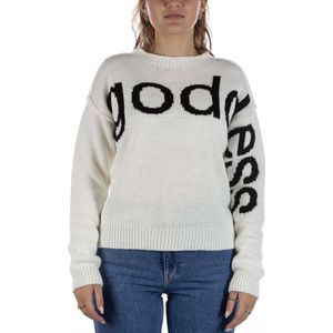 Deha Godin Wit Sweatshirt - Streetwear - Vrouwen