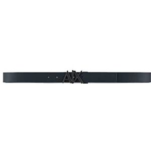 Armani Exchange Heren tweekleurig, gesp Logo Belt, Navy/Truffle, XS