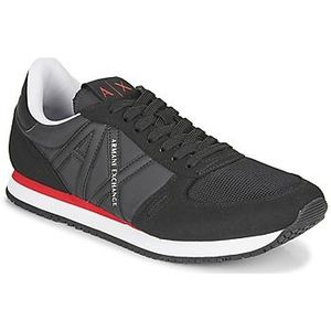 Armani Exchange Retro Running Sneakers voor heren, Full Black, 46 EU