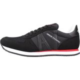 Armani Exchange - Micro Suede - Sneakers - Zwart Wit