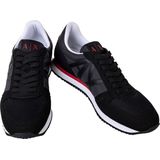 Armani Exchange - Micro Suede - Sneakers - Zwart Wit