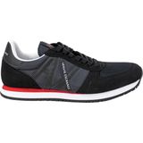 Armani Exchange - Micro Suede - Sneakers - Zwart Wit