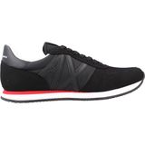 Armani Exchange - Micro Suede - Sneakers - Zwart Wit