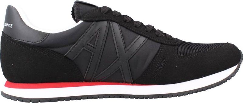 Armani Exchange - Micro Suede - Sneakers - Zwart Wit