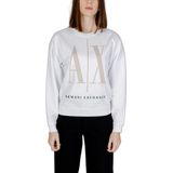 Armani Exchange Studded Icon Sweatshirt voor dames, Wit