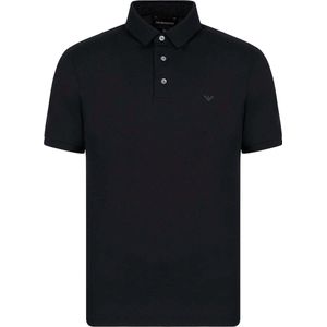 Emporio Armani - Polo Shirt - Blauw - 70% Lyocell 30% Katoen