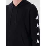 Golden Goose - Hoodie - Zwart - Katoen - Verstelbare Capuchon - Kangoeroezak