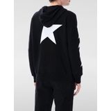 Golden Goose - Hoodie - Zwart - 100% Katoen - Bedrukte Mouwen - Gedurfd Maxi-logo