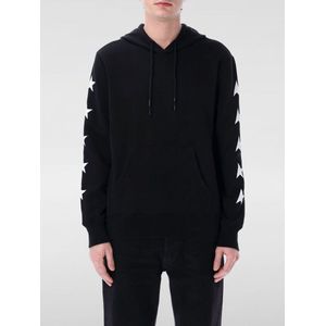 Golden Goose - Hoodie - Zwart - 100% Katoen - Bedrukte Mouwen - Gedurfd Maxi-logo