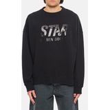 Golden Goose, Heren, Sweatshirts & Hoodies, Zwart, Maat: XL Katoen,