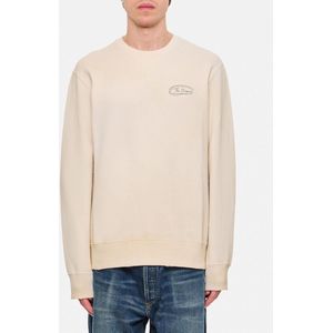 Golden Goose, Heren, Sweatshirts & Hoodies, Beige, Maat: L