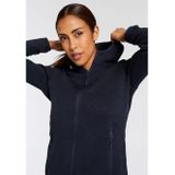 CMP - KNITTED MELANGE HOODY - Fleecejack - B. blue - Met Capuchon - 3 Ritszakken