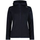 CMP - KNITTED MELANGE HOODY - Fleecejack - B. blue - Met Capuchon - 3 Ritszakken