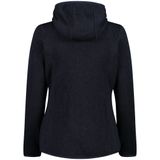 CMP - KNITTED MELANGE HOODY - Fleecejack - B. blue - Met Capuchon - 3 Ritszakken
