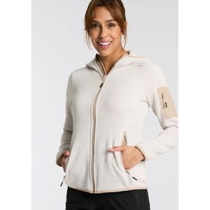 CMP - Dames Zip Hoodie - Vest - Knit Tech - Met Capuchon - Jacquardpatroon