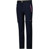CMP - Afritsbroek - Zwart/Blauw - Stretch Zip Off Pant