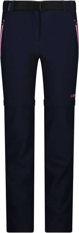 CMP - Afritsbroek - Zwart/Blauw - Stretch Zip Off Pant