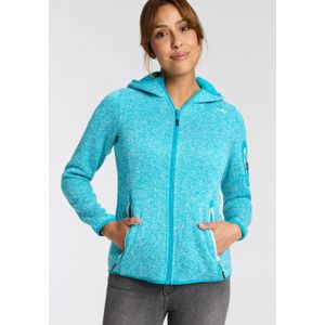 CMP - Women's Jacket Fix Hood - Fleecevest - Turkoois - 100% Polyester