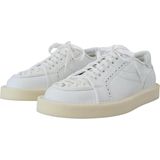 Prachtige Leren Lage Oxford-Sneakers