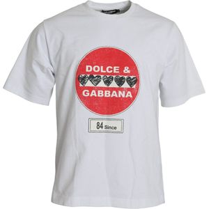 Dolce & Gabbana, Heren, Tops, Wit, Maat: S Katoen,