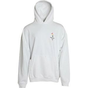 Balenciaga - Logo Hoodie - Wit - Heren - Katoen