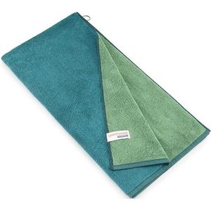 Bassetti New Shades badhanddoek 100% katoen in de kleur groen V1, afmetingen: 70x140 cm - 9327886