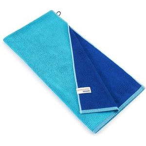 Bassetti New Shades badhanddoek 100% katoen in de kleur turquoise T1, afmetingen: 70x140 cm - 9328128