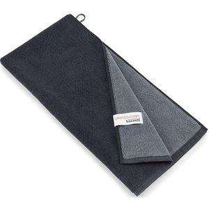 Bassetti New Shades handdoek 100% katoen in de kleur antraciet G2, afmetingen: 50x100 cm - 9328132