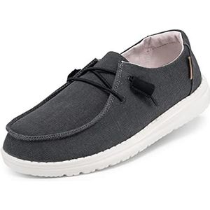 Hey Dude Wendy Rise Moccasin voor dames, Chambray Off Black, 37 EU