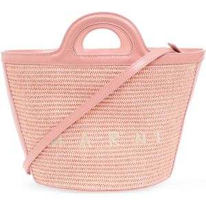 Marni, ‘Tropicalia’ shopper tas Roze, Dames, Maat:ONE Size