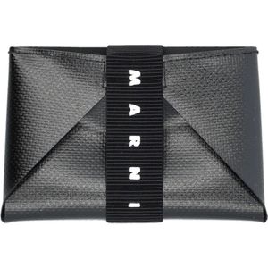 Marni, Wallets & Cardholders Zwart, Heren, Maat:ONE Size