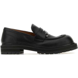 Marni, Iconische vierkante neus loafers Zwart, Heren, Maat:44 EU