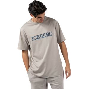 Iceberg, Heren, Tops, Grijs, Maat: L