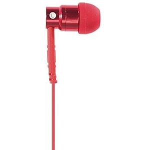 Aiino Aluminum Jazz In-Ear Oortelefoon voor Smartphone, iPhone en Tablet - Rood