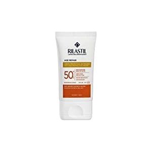 Rilastil Age Repair Crème Solaire Visage, Action Anti Aging, Élastique et Antioxydant SPF 50+ pour Peau Sensible, Pack de 40 ml