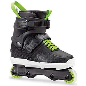 Rollerblade NJR Agressieve schaatsen, uniseks, kinderen, zwart/zuurgroen, 40-41