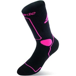 Rollerblade Skate Socks W, inline skate sokken voor dames, sportsokken, uniseks, zwart/roze